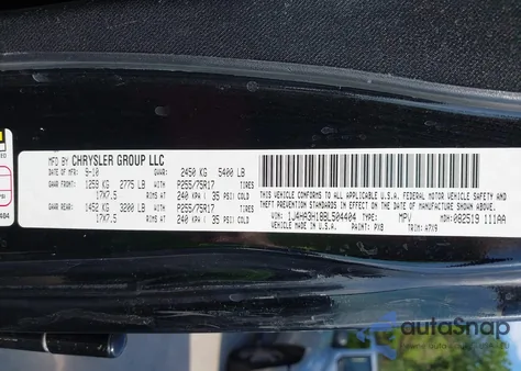 2011 Jeep Wrangler Unlimited Sport from USA, damaged, VIN 1J4HA3H18BL504404